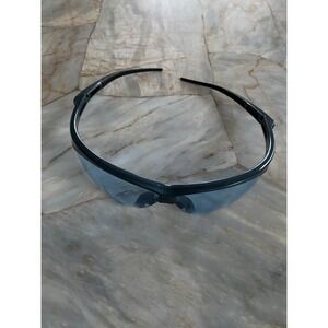 Nemesis Safety Glasses Black Frame Light Blue Tinted Lens Wraparound Sporty